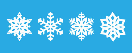 snowflake icon set vector sign symbol, snowflake vector, snowflake set