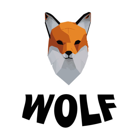 illustration vector of wolf logo. Wolf mascot vector art. wolf head illustration Logo Design. Vector...