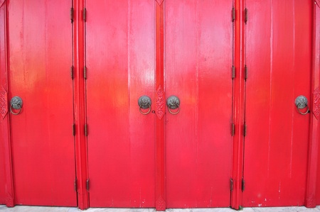 Large red doorの写真素材