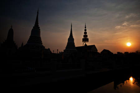 wat pichayayatigaram Bangkok Thailandの写真素材