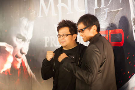Bangkok, Thailand - October 21, 2013 : Movie  producer Tom Yum Goong 2 3D, TYG 2 3D on October 21, 2013.のeditorial素材