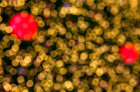 Christmas ornaments on the Christmas tree, Happy Merry Christmasの写真素材