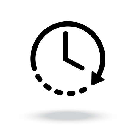 time icon vectorのイラスト素材