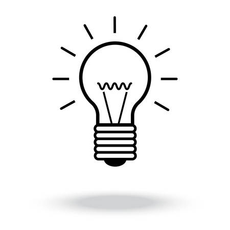lightbulb vector iconのイラスト素材