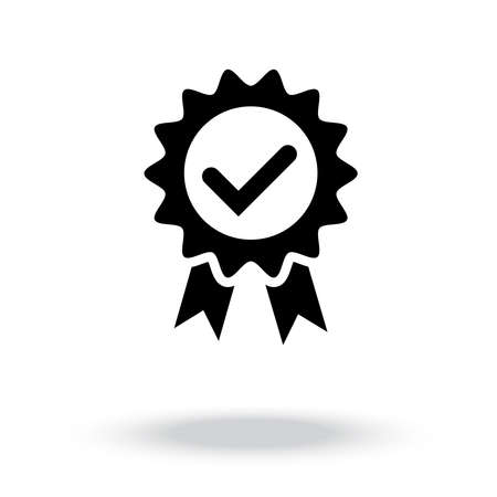 Approval check vector icon.checklist iconのイラスト素材