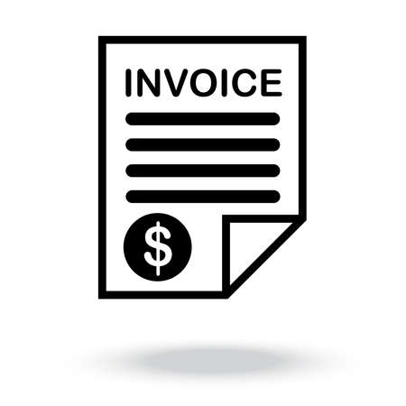 Invoice icon vectorのイラスト素材