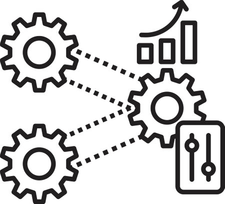 performance management system icon vectorのイラスト素材