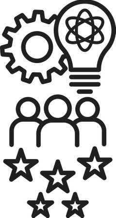 core competencies icon vectorのイラスト素材