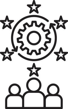 human resources development icon vectorのイラスト素材