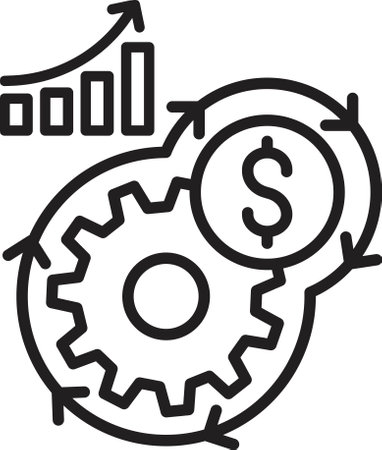 financial perspective icon vectorのイラスト素材