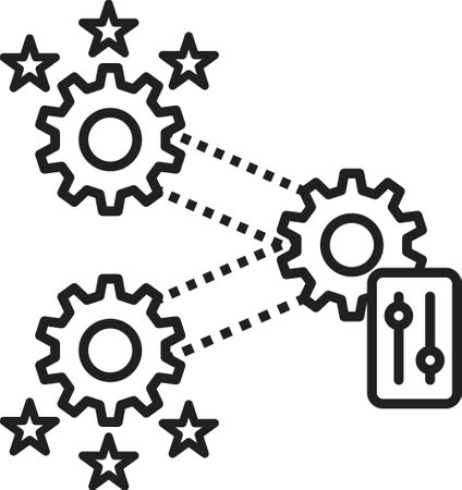 performance management system icon vector signのイラスト素材