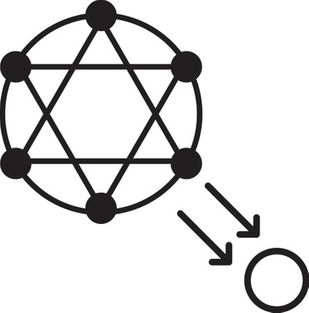 complexity reduction icon vectorのイラスト素材