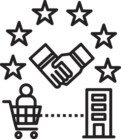 customer relationship icon vectorのイラスト素材
