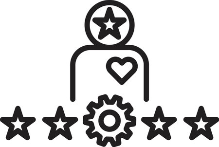 quality management icon vectorのイラスト素材