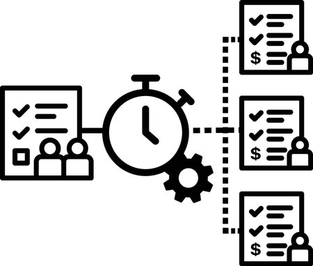 Organizational time management icon vectorのイラスト素材