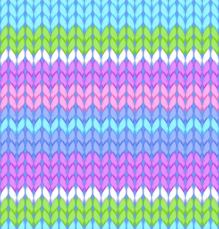 illustration of knitted seamless patternのイラスト素材