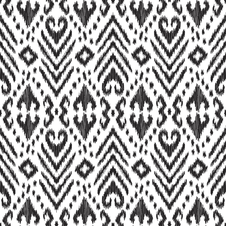 Vector Ikat seamless pattern. Stylish ethnic background.のイラスト素材