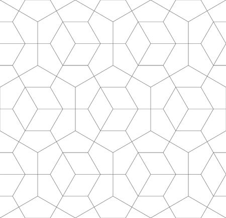 Abstract geometric seamless linear pattern.のイラスト素材