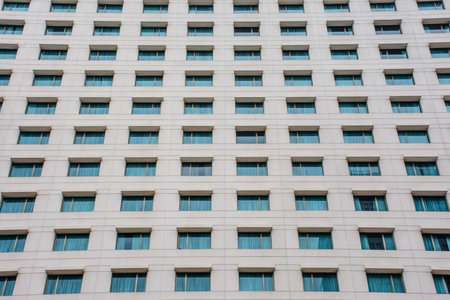 patterns wall of the building, Yangon, Myanmar, 21-may-2017