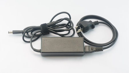 power adpator for laptop with isolated background