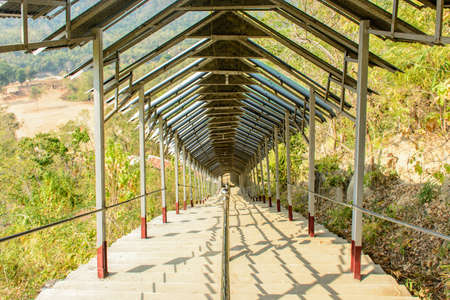 photo of stairway, at Shwe Set Taw pagoda, Myanmarの写真素材
