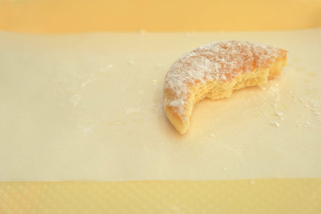 Doughnut crumbs because over sweet and I'm full.の写真素材