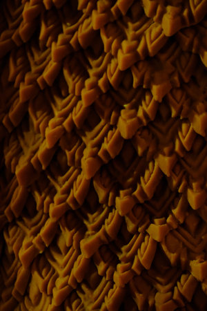 Carving candle Thai art style is ancient local culture pattern art design. This made for worship...