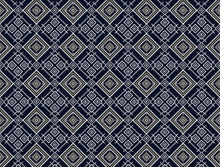 pattern detail Thai North-East old fashion. fabric silk, backgrounds, textures, square, geometry, lines, graphic, element, elegant, decorative, decor, beauty, backgrounds, luxury.のイラスト素材