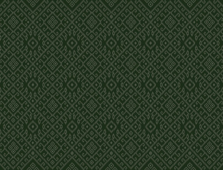 pattern detail Thai North-East old fashion. fabric silk, backgrounds, textures, square, geometry, lines, graphic, element, elegant, decorative, decor, beauty, backgrounds, luxury.のイラスト素材