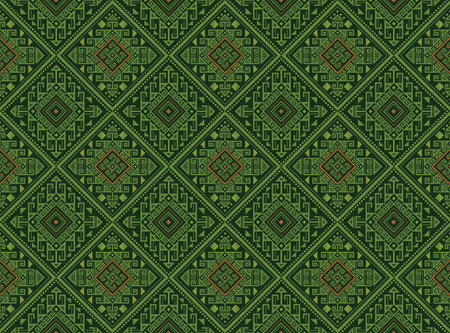 Local signs and symbols swastika lucky pattern.fashion, fabric silk , backgrounds, textures, square, geometry, lines, graphic, element, elegant, decorative, decor, beauty.のイラスト素材