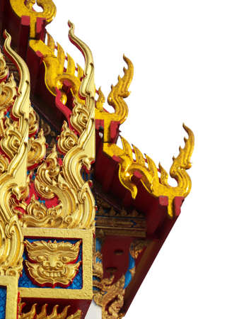 Thai temple isolateの写真素材