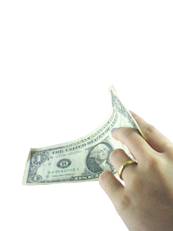 money and hand