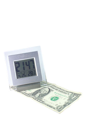 money and timeの写真素材