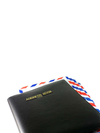 address book and mailの写真素材