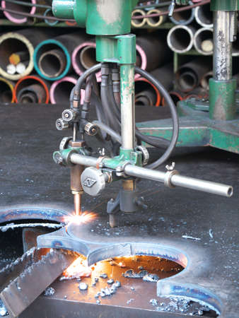 fire cut steelの写真素材