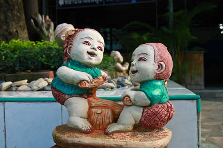 Thai playing Sculptureの写真素材