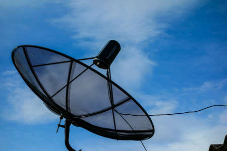 Satellite disk on the roofの素材