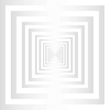 Square Hypnotic, Art style can be used in cover design, book design, poster, cd cover, flyer, website backgrounds. White abstract geometric. Illustration.のイラスト素材