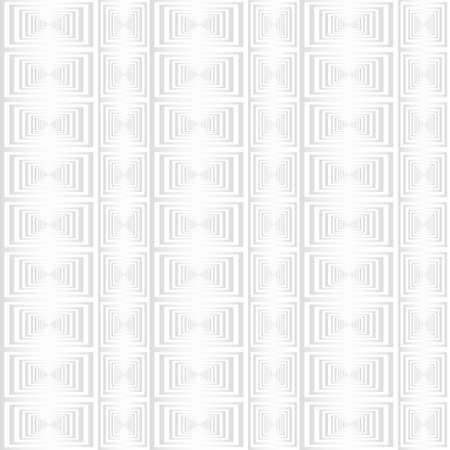 Rectangle and Square spiral stripe. White abstract seamless geometric pattern background. Art style can be used in cover design, book design, poster, cd cover, flyer, website backgrounds. Vector illustration.のイラスト素材