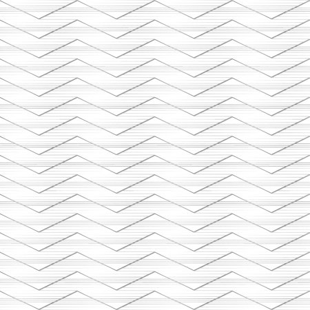 3D Line Geometric Texture Seamless Pattern. Vector Abstract Elegant white and grey Background. Art...