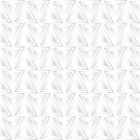 Elegant Triangle Geometric Texture Seamless Pattern. Vector Abstract Elegant white and grey Background. Art style can be used in cover design, book design, poster, cd cover, flyer, website. Vector.のイラスト素材