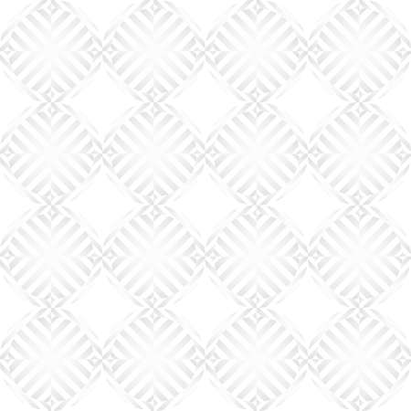 Round Zigzag Abstract Seamless Pattern. White abstract seamless geometric background. Art style can be used in cover design, book design, poster, cd cover, flyer, website. Vector.のイラスト素材