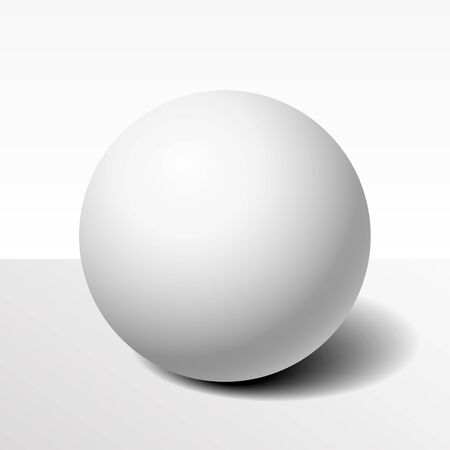 Ball with shadow on a white backgroundのイラスト素材