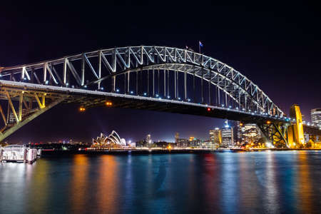 Sydney City by night, Australiaの写真素材