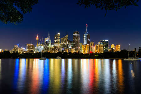 Sydney City by night, Australiaの写真素材