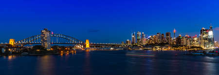 Sydney by night from Wawerton, Australiaの写真素材