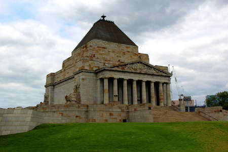 Shrine of remembrance, Melbourne, Australiaの写真素材