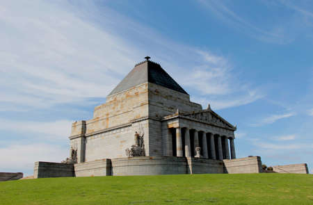 Shrine of remembrance, Melbourne, Australiaの写真素材