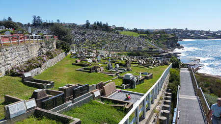 Waverly cemetery, sydney, Australiaの写真素材