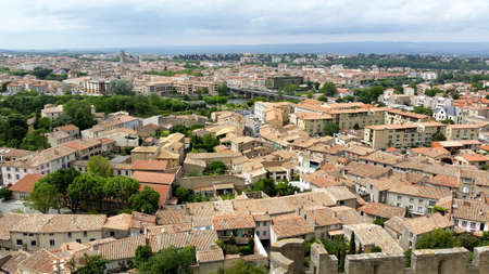 Carcassonne, Aude, Franceの写真素材